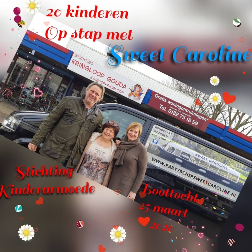 Vanochtend hebben wij de voorbespreking gehad met Caroline en Rob van Partyboot Sweet Caroline.
Wij hebben vandaag de datum geprikt! 25 maart 2020 gaan 20 kinderen die in armoede leven op stap met ons.