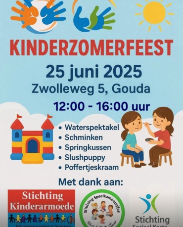 🎉 Kinder Zomer Feest 2025 – Een middag vol plezier voor alle kinderen! 🌞